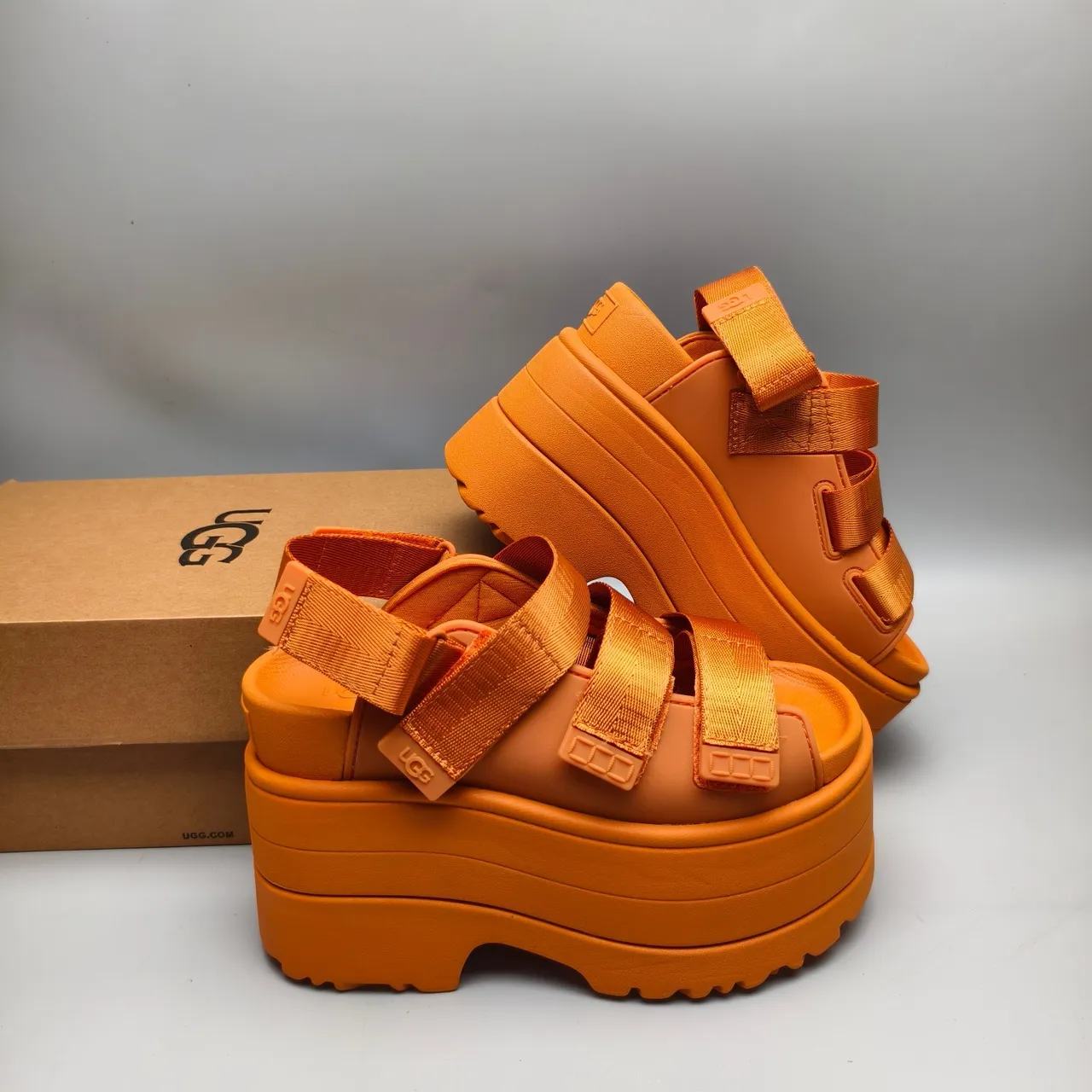 UGG Platform Sandal Orange Casual Sandals 6