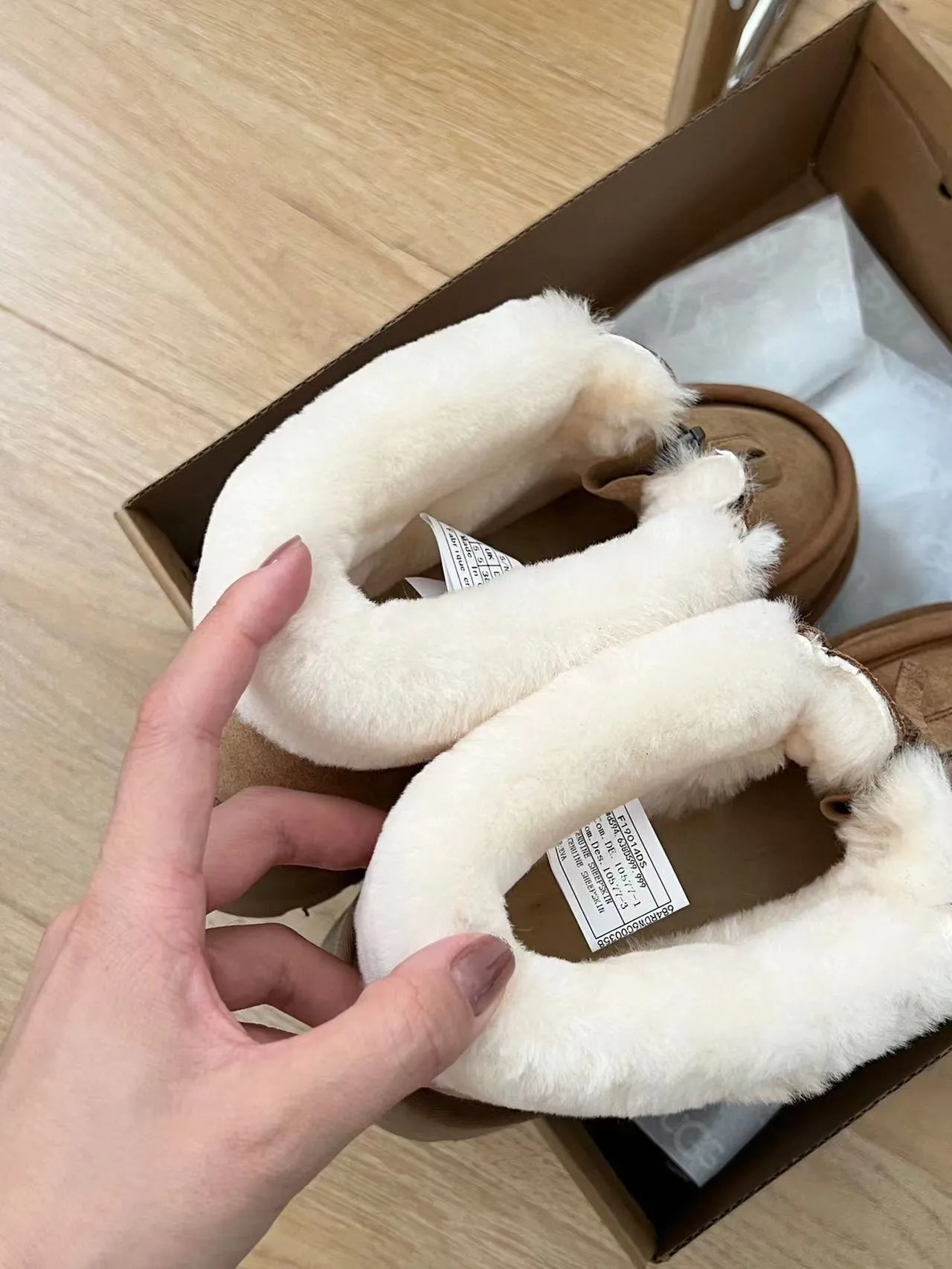 UGG Slip-On Platform Suede Shearling-Lined Snow Boots 12