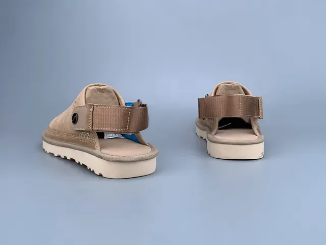 UGG Tasman Beige White Suede Upper Layered Crepe-Style Sole Casual Shoes 5