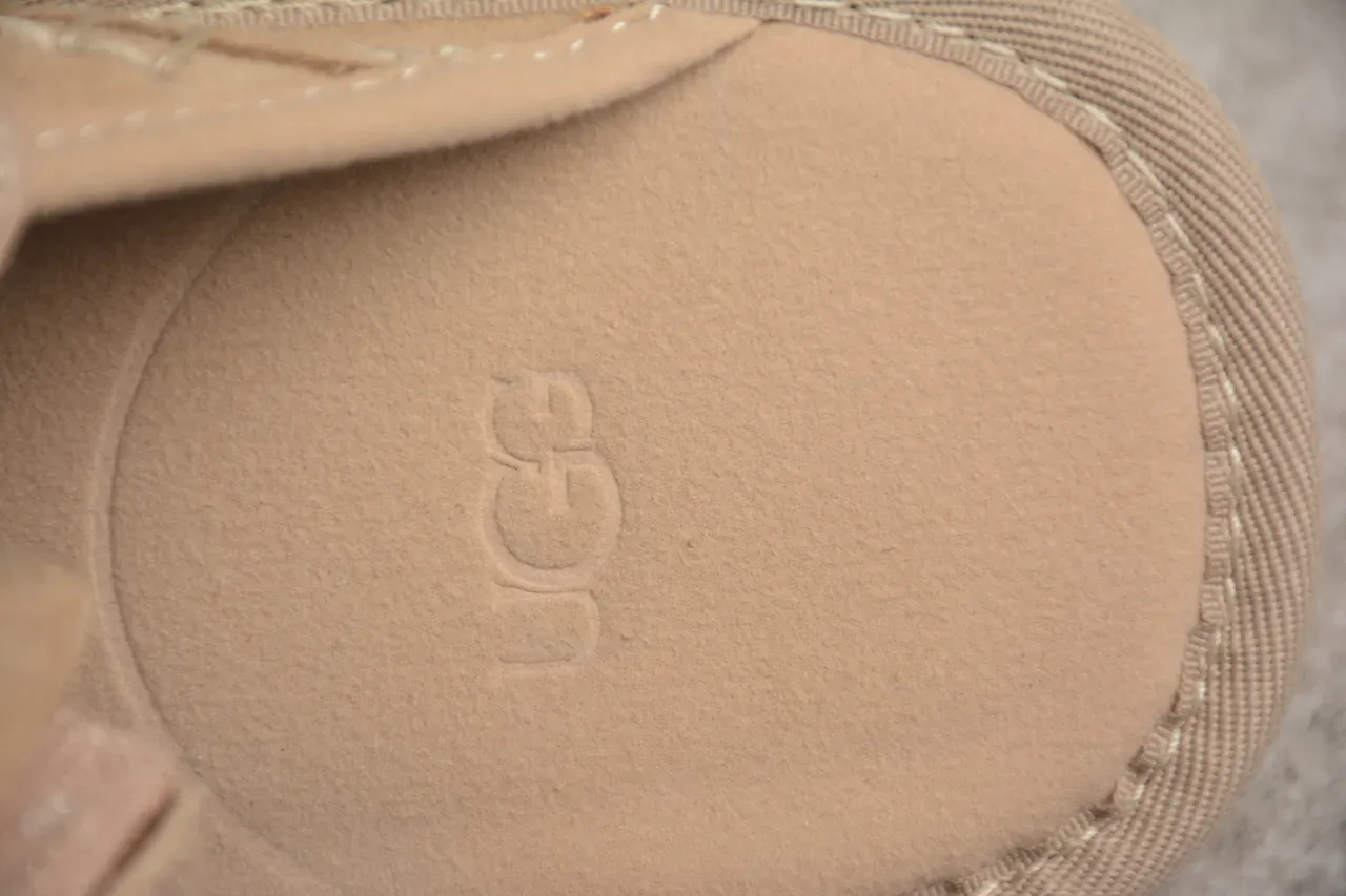 UGG Tasman Beige White Suede Upper Layered Crepe-Style Sole Casual Shoes 13