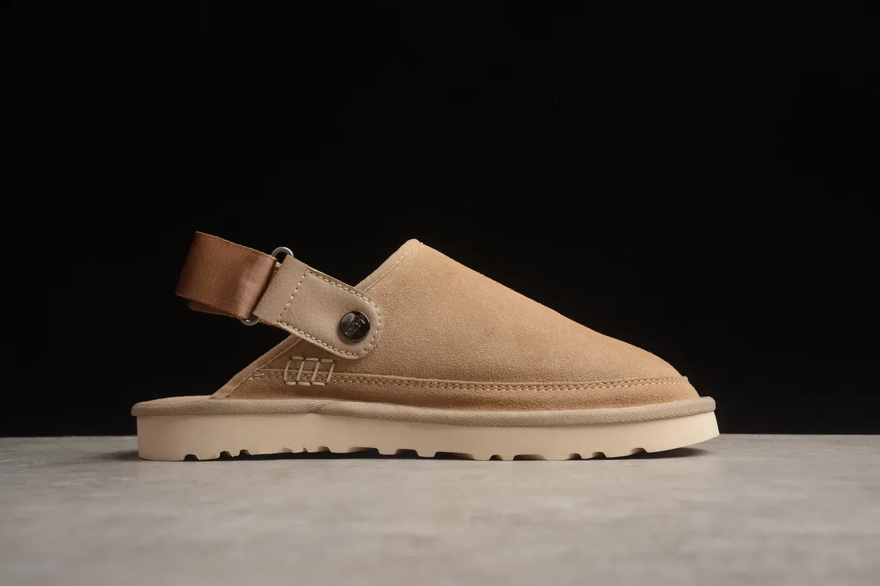 UGG Tasman Beige White Suede Upper Layered Crepe-Style Sole Casual Shoes 22
