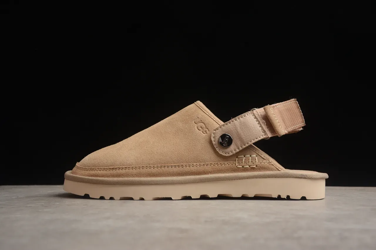 UGG Tasman Beige White Suede Upper Layered Crepe-Style Sole Casual Shoes 24