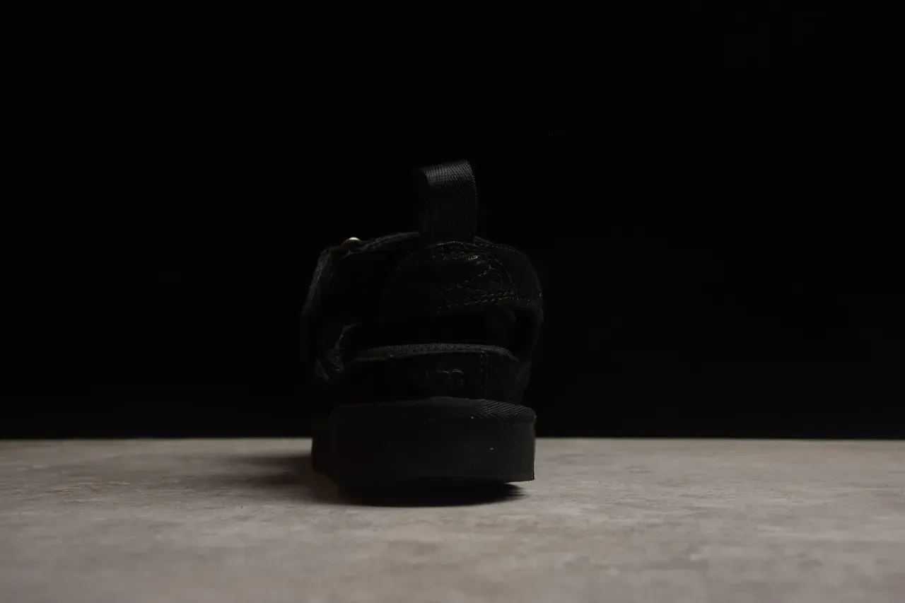 UGG Tasman Black Suede Platform Casual Sandals 18