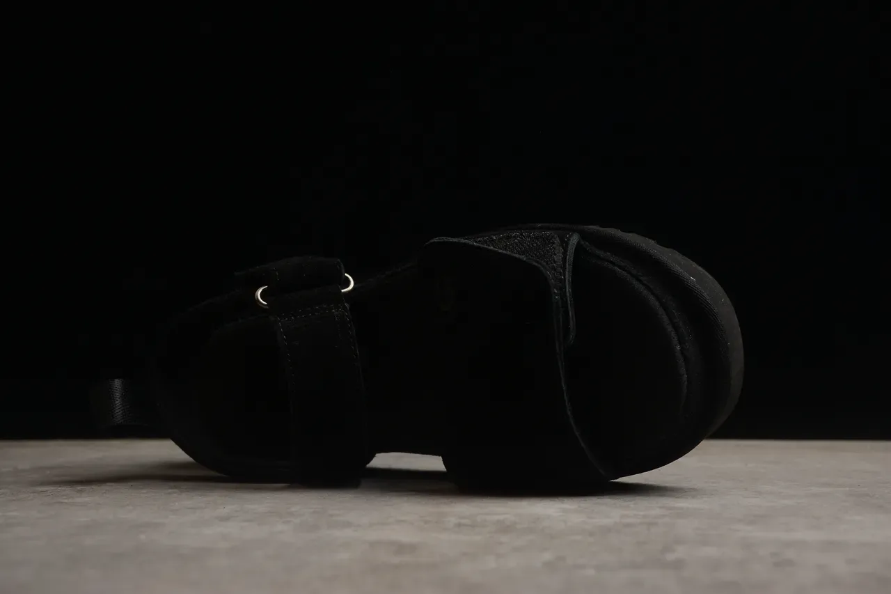 UGG Tasman Black Suede Platform Casual Sandals 20