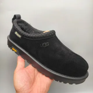 UGG Tasman أسود أصفر أنتي علوي محبوك نسيج كولار أحذية كاجوال