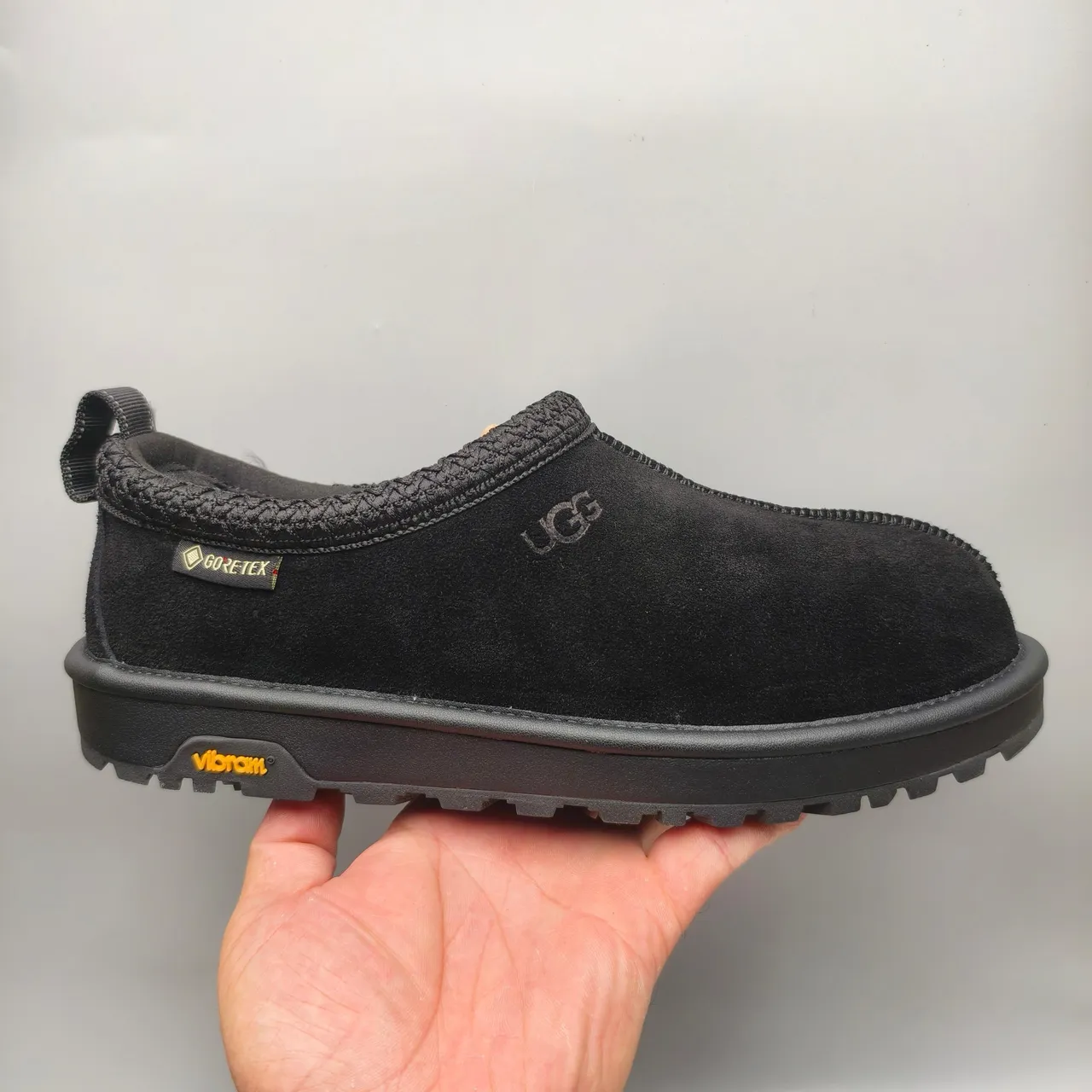 UGG Tasman Preto Amarelo Camurça Superior Trançado Tricot Colar Sapatos Casuais 2