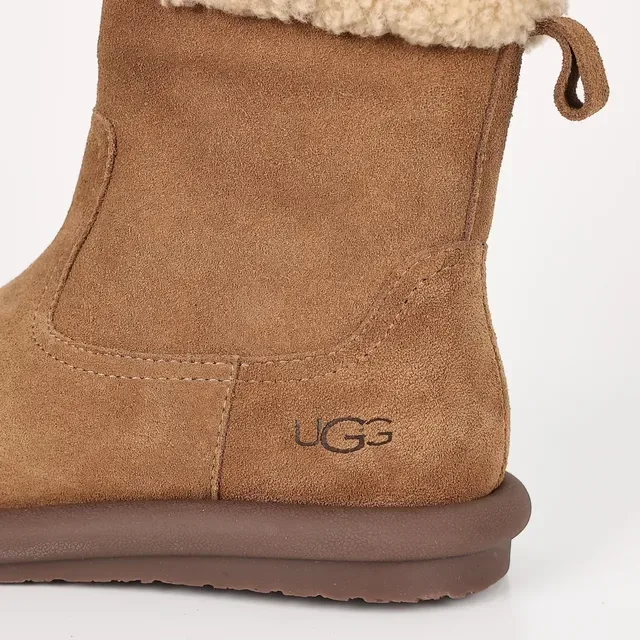 Botines UGG Tasman marron beige daim avec forro agneau 4