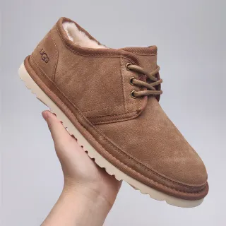 UGG Tasman 栗色羊毛皮内里麂皮雪靴