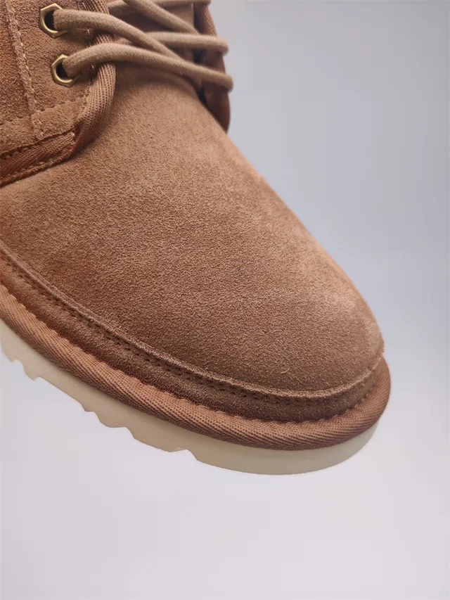 UGG Tasman Chestnut Suede Shearling-Lined Snow Boots 2