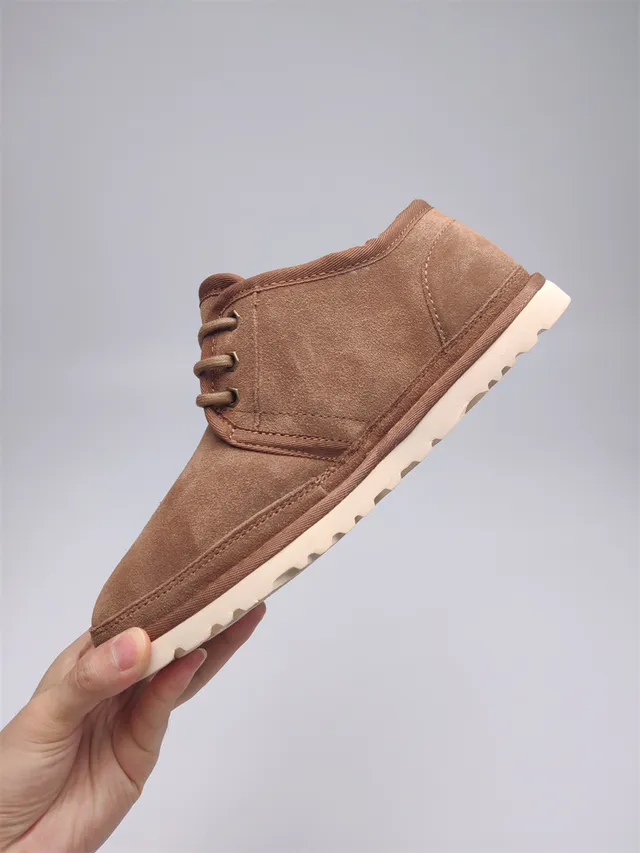 UGG Tasman Chestnut Suede Shearling-Lined Snow Boots 10