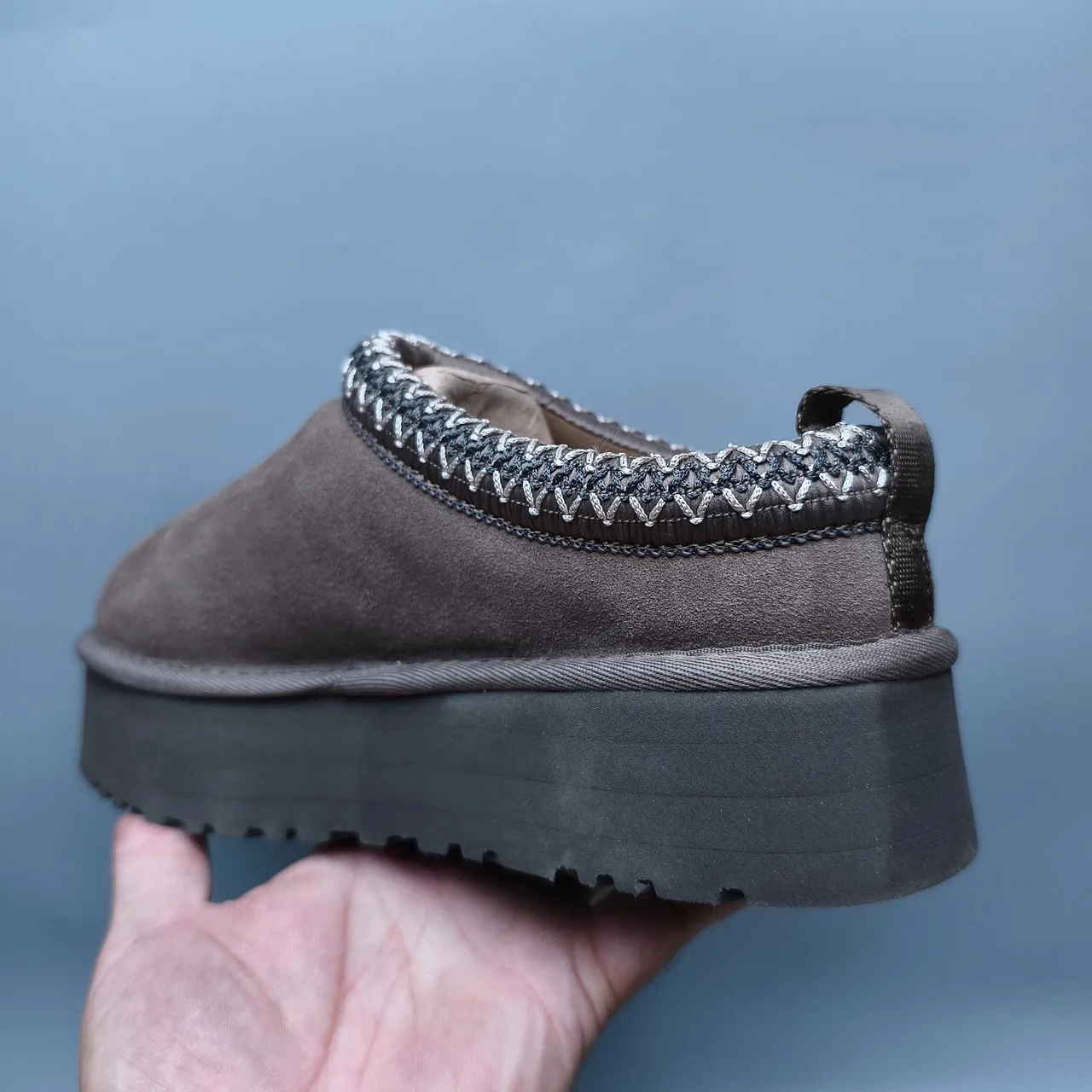 UGG Tasman Platform Slip-On Brown Casual Shoes 4