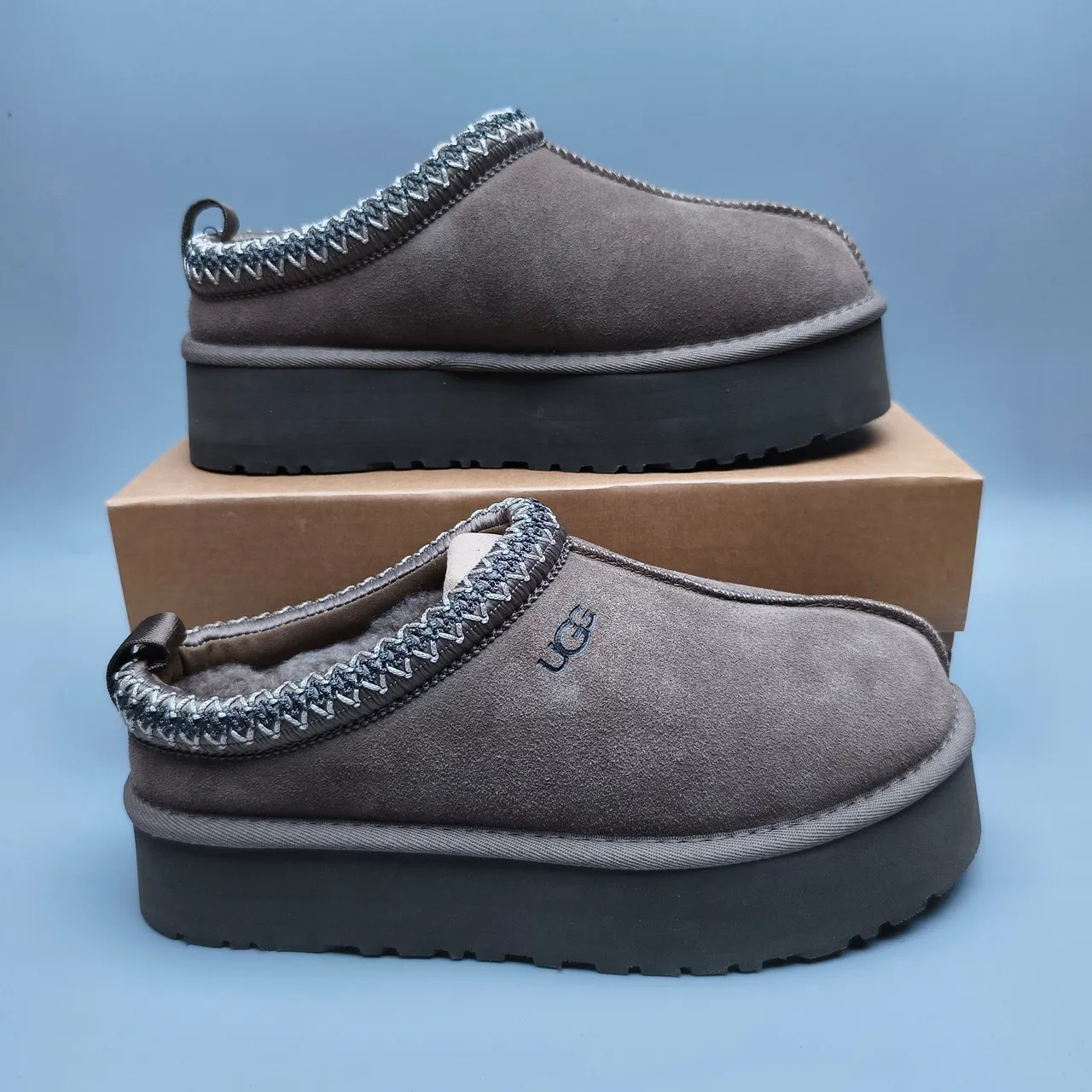 UGG Tasman Platform Slip-On Brown Casual Shoes 5