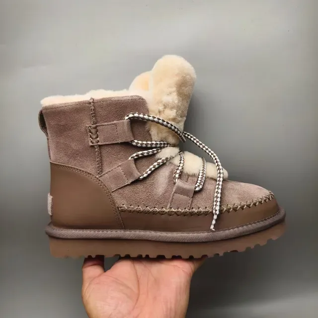 UGG Tasman-Style Shearling-Lined Suede Snow Boots 2