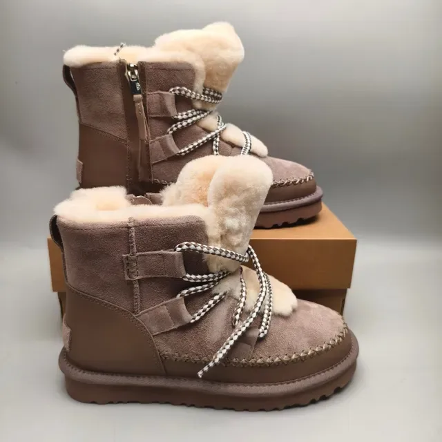 UGG Tasman-Style Shearling-Lined Suede Snow Boots 5