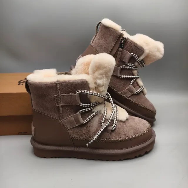 UGG Tasman-Style Shearling-Lined Suede Snow Boots 6