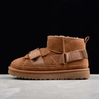 UGG Tasman Tan Botas de Nieve de Ante con Forro de Cordero