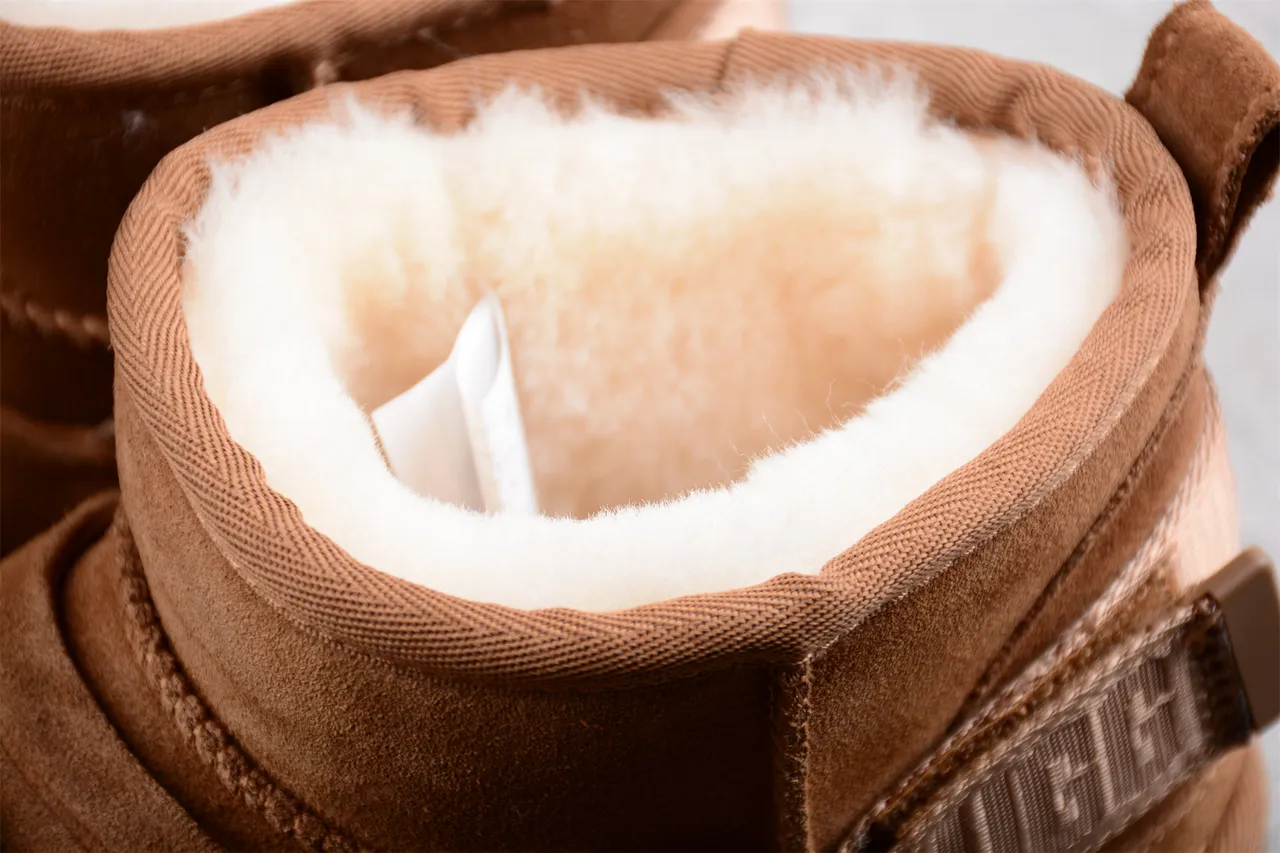 UGG Tasman Tan Suede Shearling-Lined Snow Boots 5