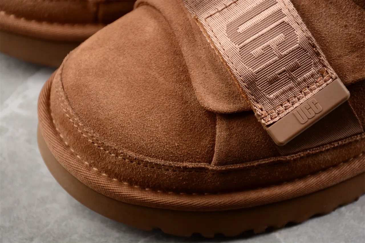 UGG Tasman Tan Suede Shearling-Lined Snow Boots 7