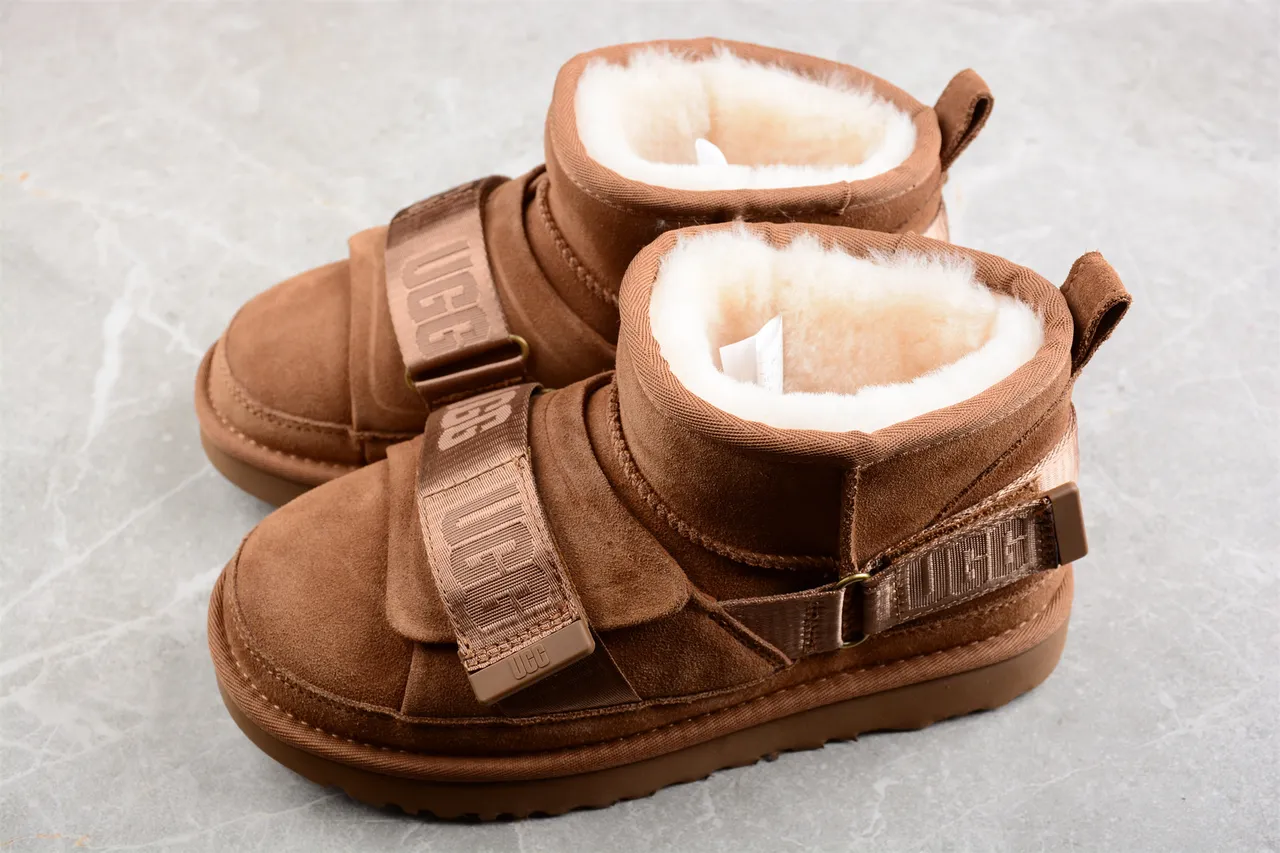 UGG Tasman Tan Suede Shearling-Lined Snow Boots 8