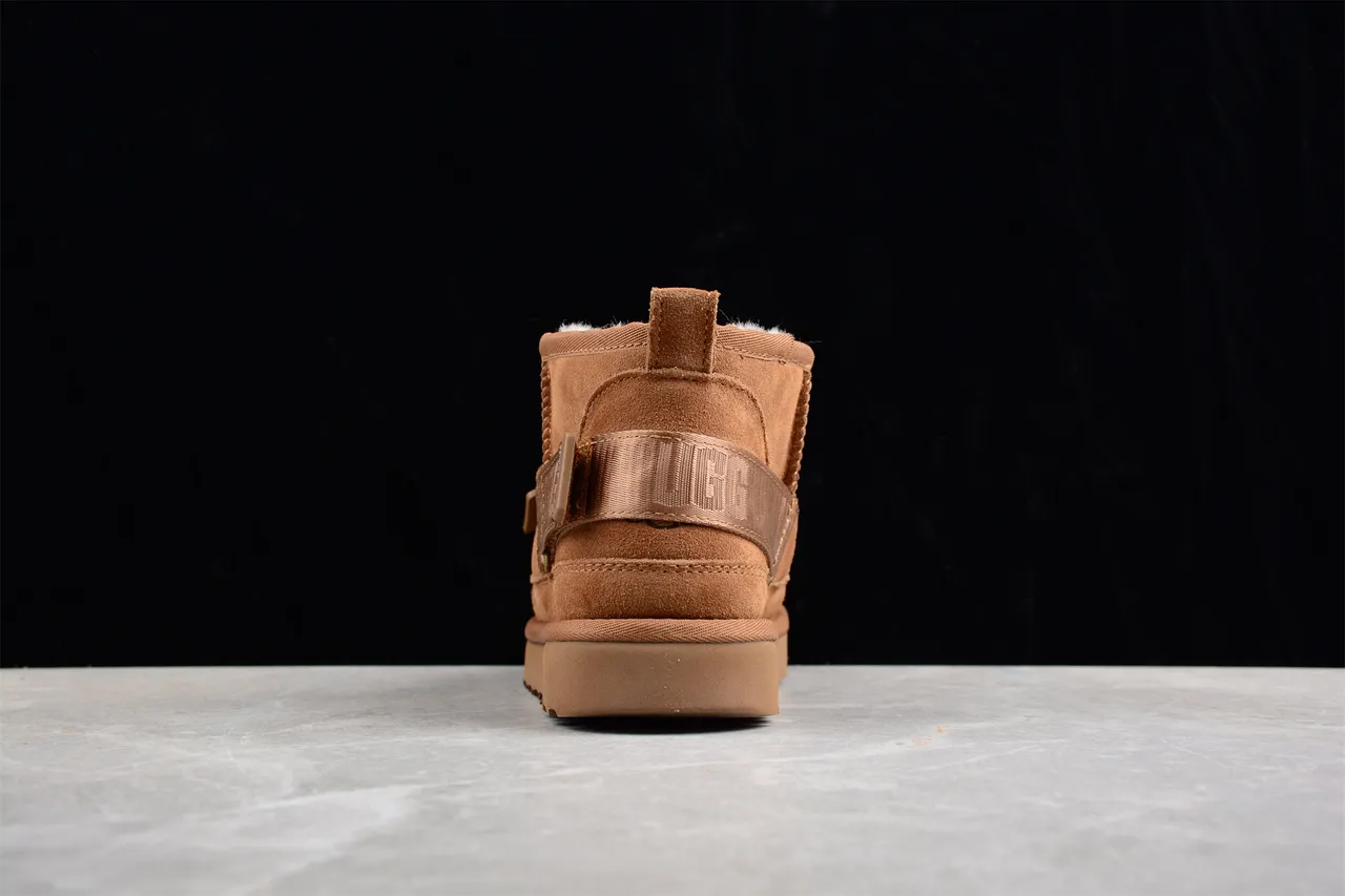 UGG Tasman Tan Suede Shearling-Lined Snow Boots 9