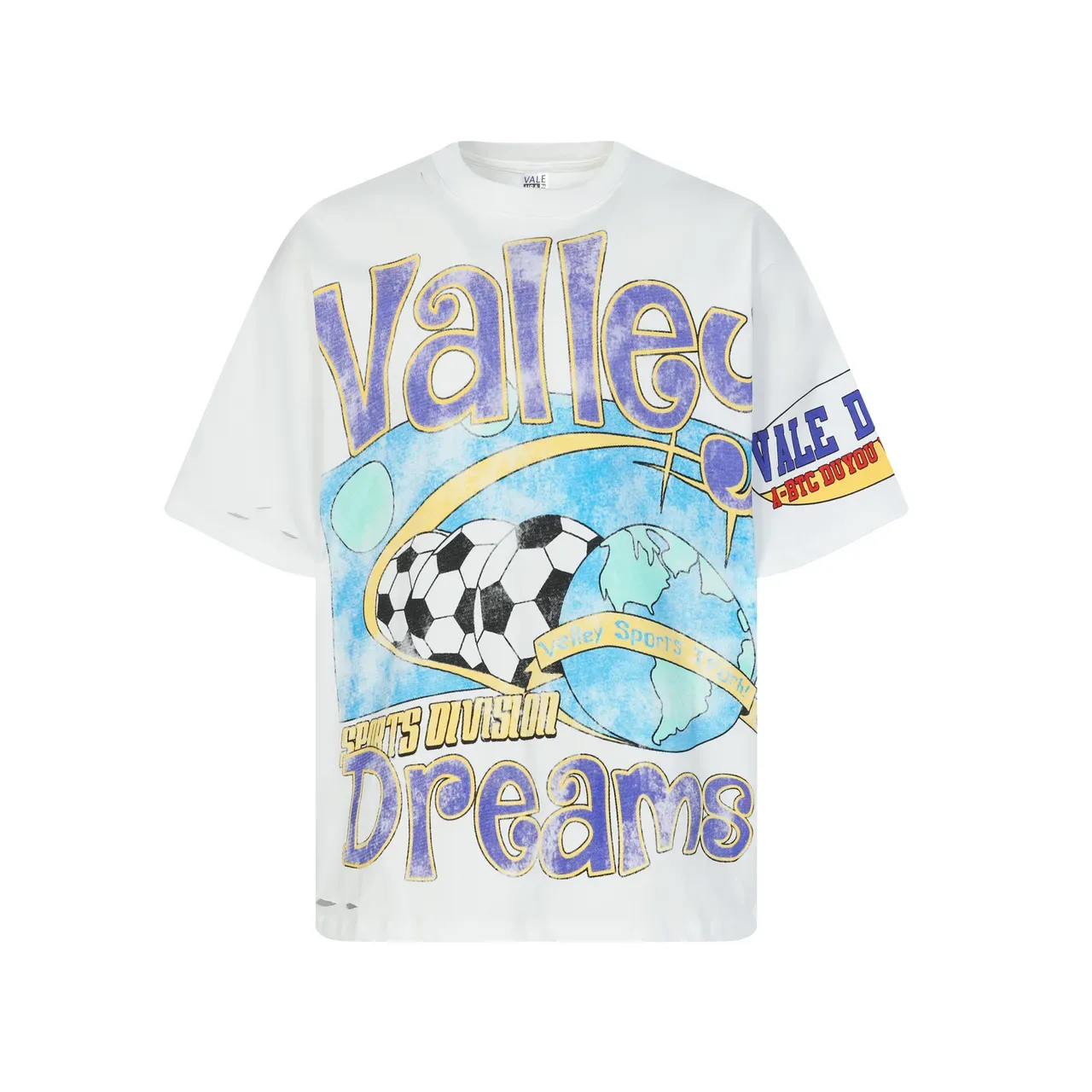 Vale Forever Valley Dreams গ্রাফিক ডিস্ট্রেসড ওভারসাইজড টি-শার্ট 3