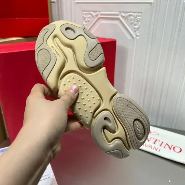 Valentino Sneakers Chunky Beige Olive Orange 2
