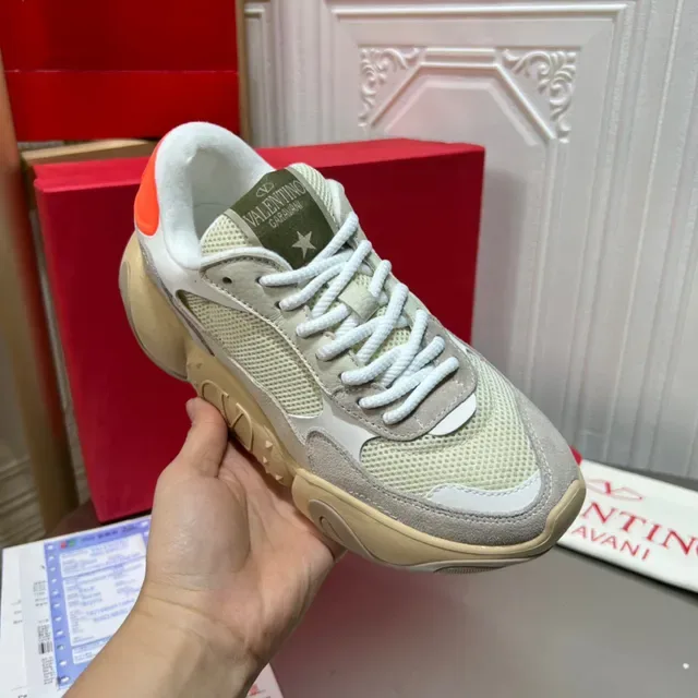 Valentino Sneakers Chunky Beige Olive Orange 4