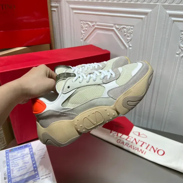 Valentino Sneakers Chunky Beige Olive Orange 6