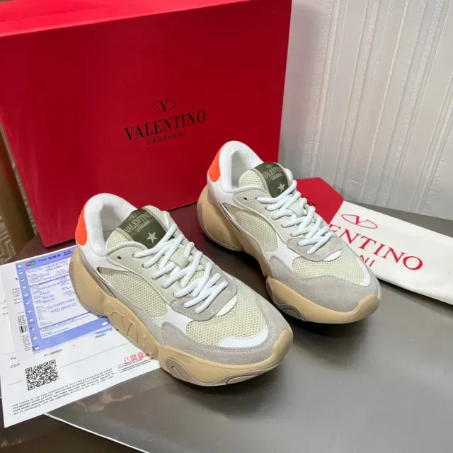 Valentino Sneakers Chunky Beige Olive Orange 9