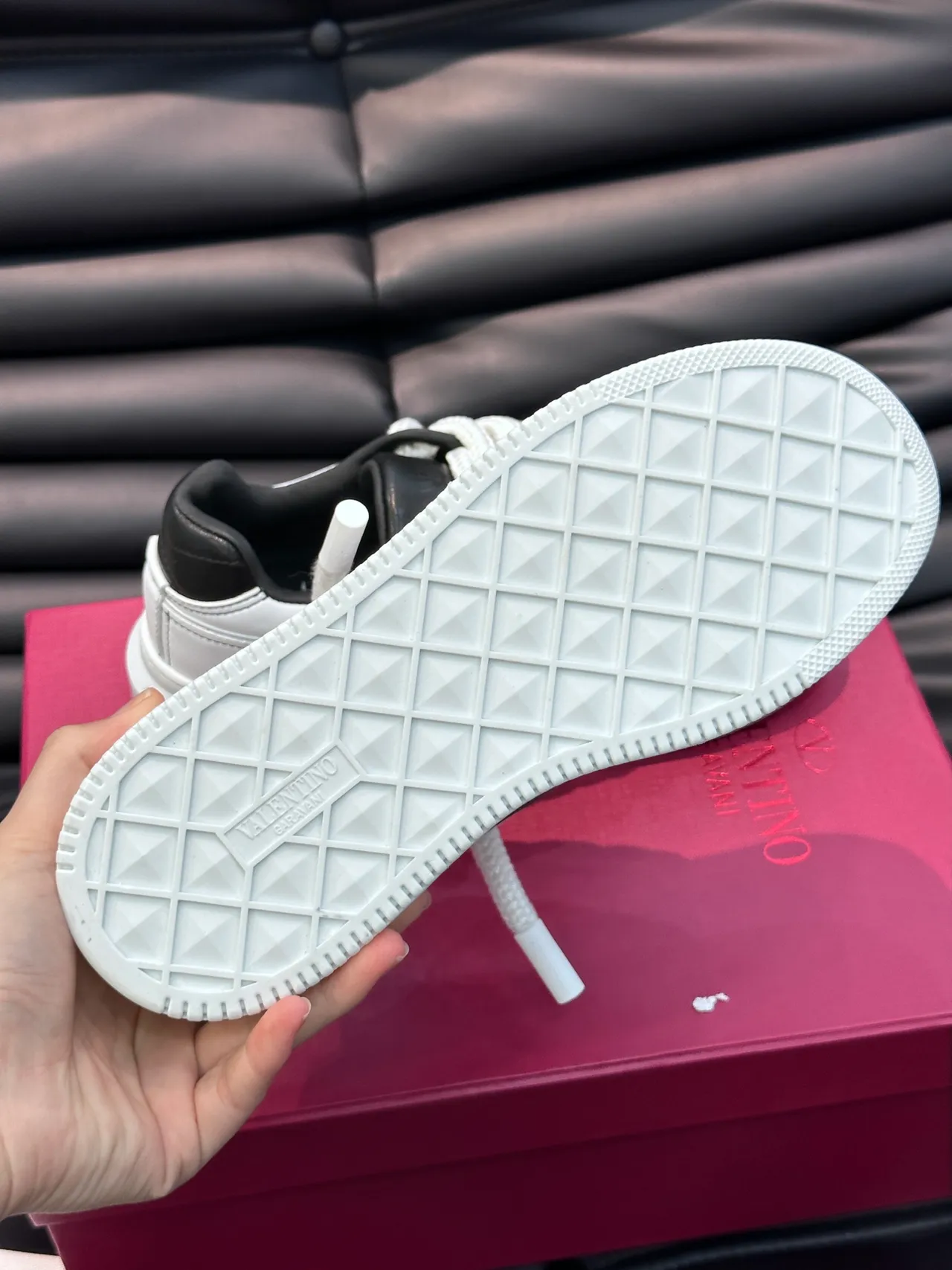 Valentino Open White Black Gradient Platform Lifestyle Sneakers 2