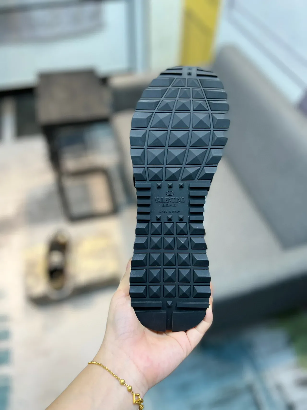 Valentino Rockstud Camouflage-Print Lifestyle Sneakers 9