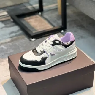 Valentino Rockstud-Style White Black Purple Lifestyle Sneakers