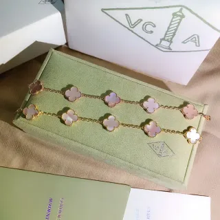 Van Cleef & Arpels Alhambra Five Motif Rose Gold Mother-of-Pearl ব্রেসলেট