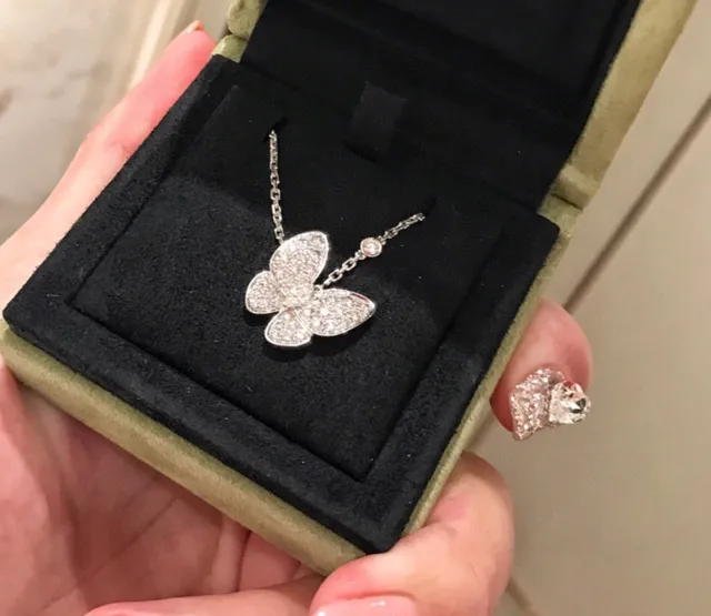 Van Cleef & Arpels Papillon Butterfly Pavé Diamond Necklace 5