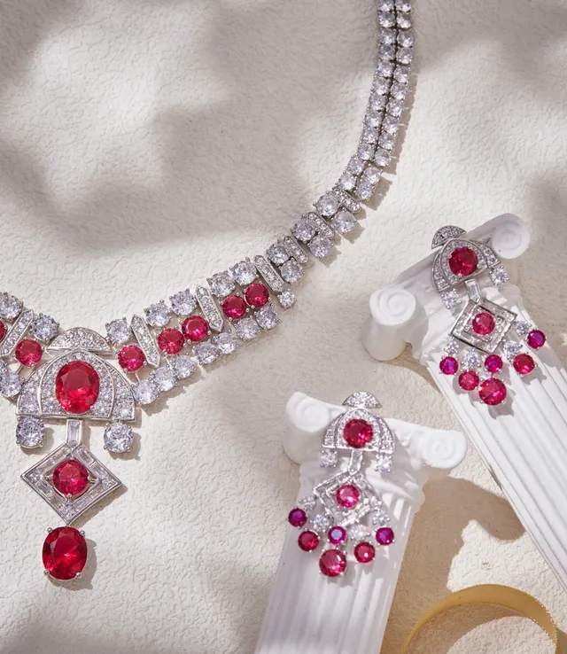 Van Cleef & Arpels Ruby and Diamond Chandelier Earrings 3