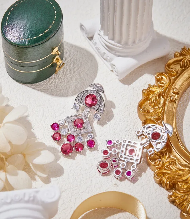 Van Cleef & Arpels Ruby and Diamond Chandelier Earrings 6