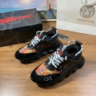 Versace Chain Reaction 巴洛克印花厚底运动鞋
