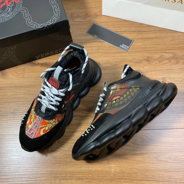 Versace Chain Reaction Baroque Print Chunky Sneakers 6