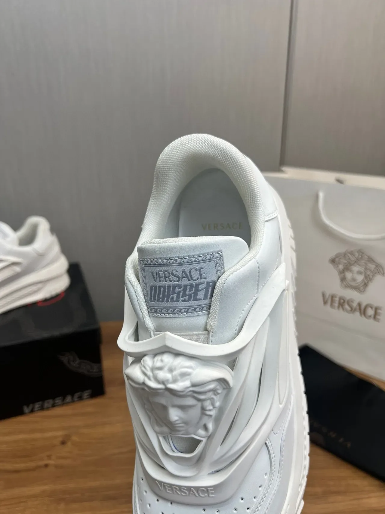 Versace Chain Reaction White Chunky Sneaker 8