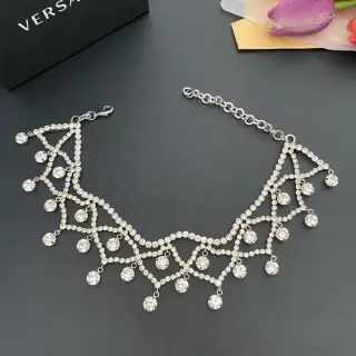 Versace Collar Choker Crystal-Embellished Geometric