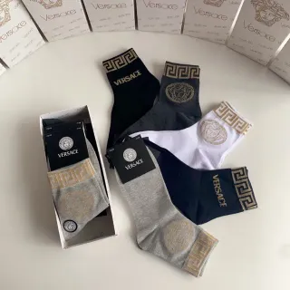 Versace Greca Medusa Logo Ankle Socks