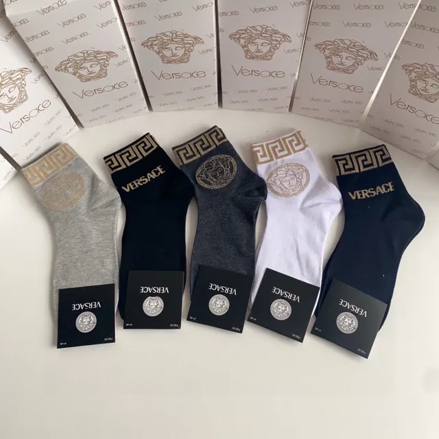 Versace Greca Medusa Logo Ankle Socks 2