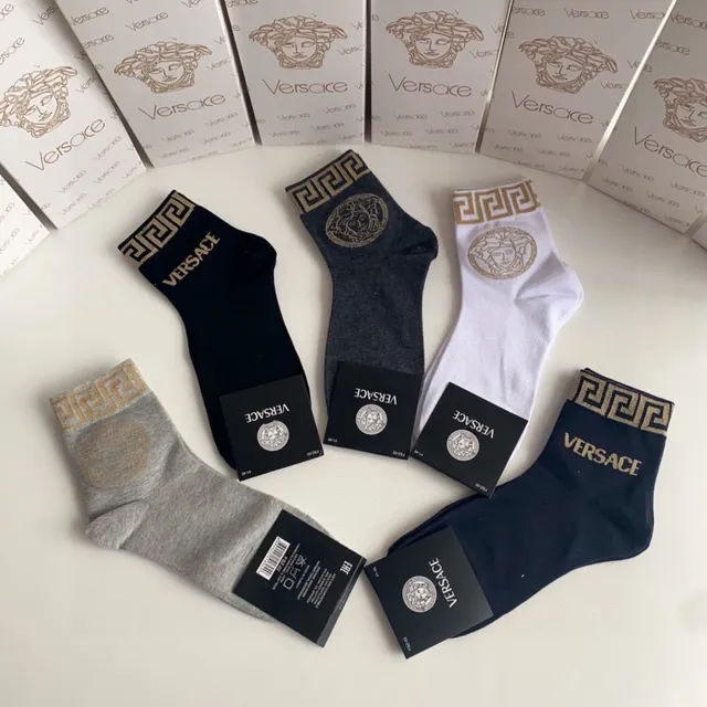 Versace Greca Medusa Logo Ankle Socks 4