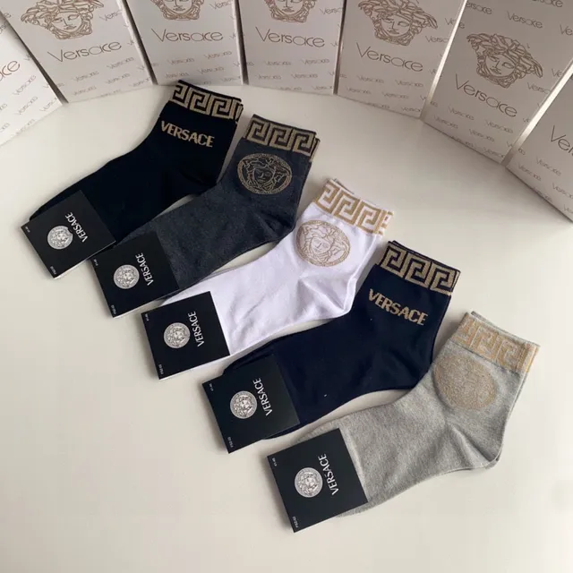 Versace Greca Medusa Logo Ankle Socks 5