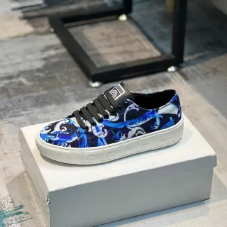 Versace Greca Odissea Blue Baroque Print Lifestyle Sneakers