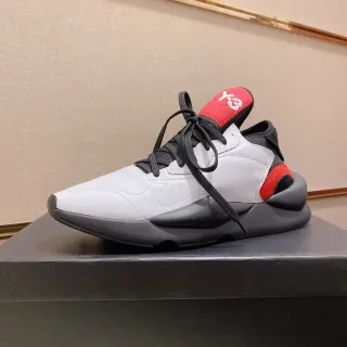Y-3 Kaiwa White Black Red Chunky Sneakers