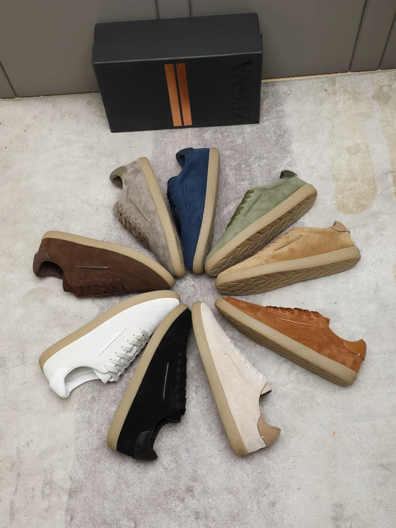 Zegna Beige Sneaker Minimaliste Lifestyle 2