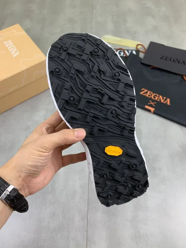 Zegna Sneakers Lifestyle Vert Olive et Jaune 3