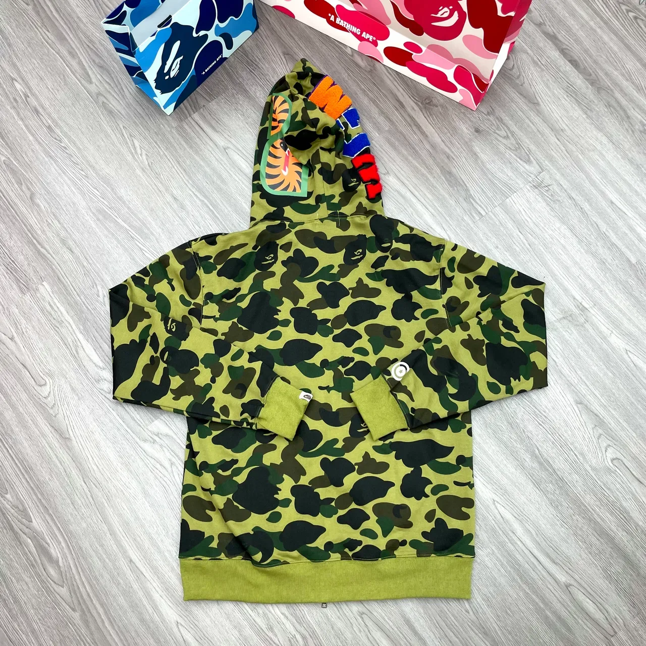 A Bathing Ape ABC Camo Shark-Eye Full-Zip Hoodie 2
