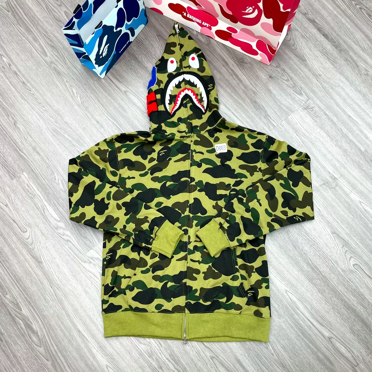 A Bathing Ape ABC Camo Shark-Eye Full-Zip Hoodie 3